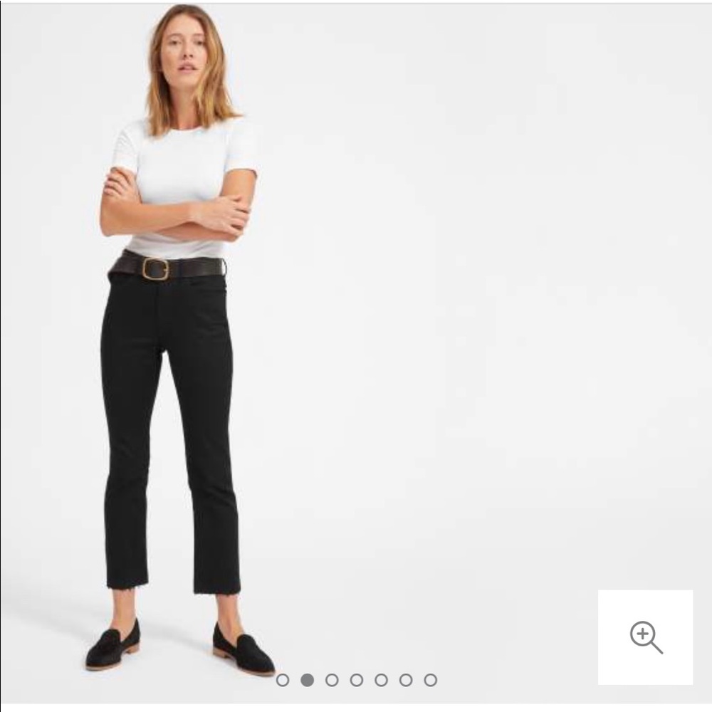 Everlane kick crop Jean black size 26